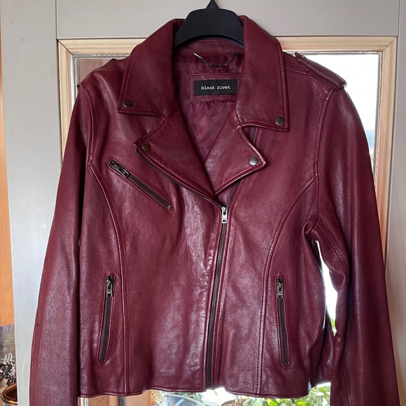 G2 Black Rivet Jackets & Blazers - Leather soft as Lamb Jacket XL